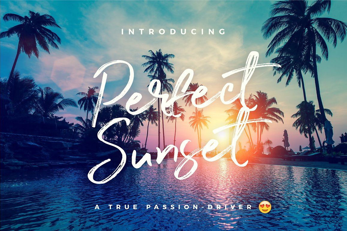 Perfect Sunset Typeface example image 1
