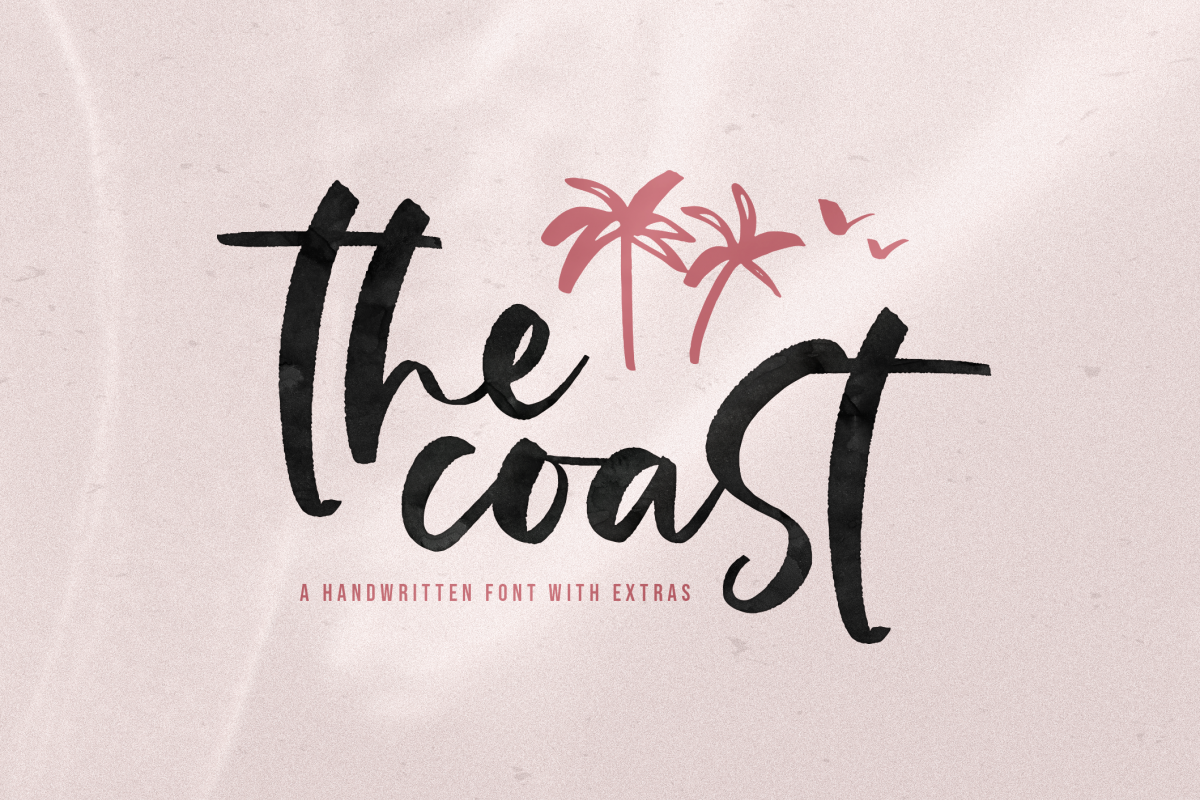The Coast - Handwritten Script Font with Extras example image 1