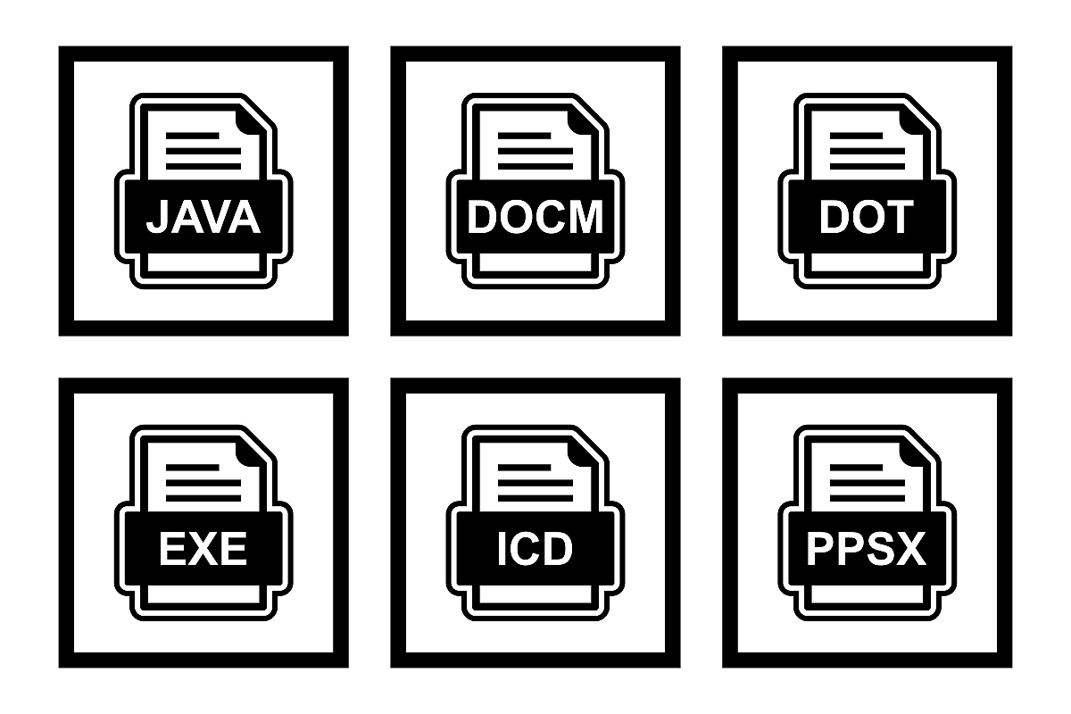 Set Of File Formats Icons example image 1