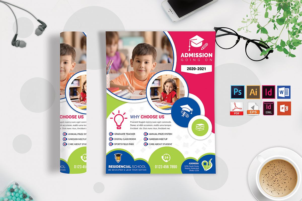 School Flyer Template Vol-05 example image 1