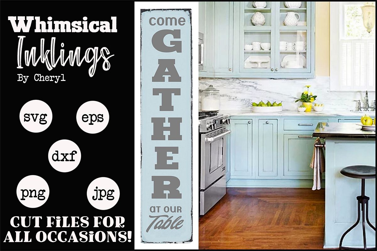 Come Gather Vertical SVG example image 1