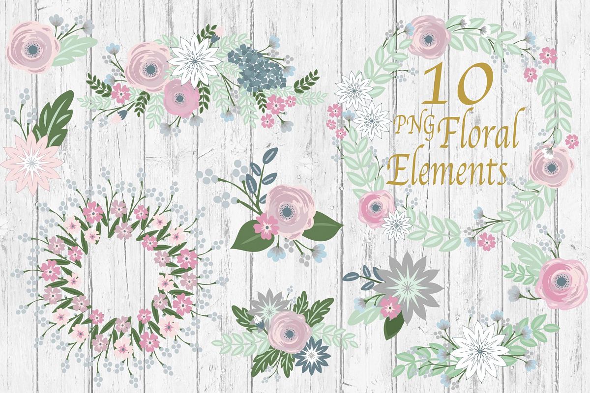Wedding Floral Clipart