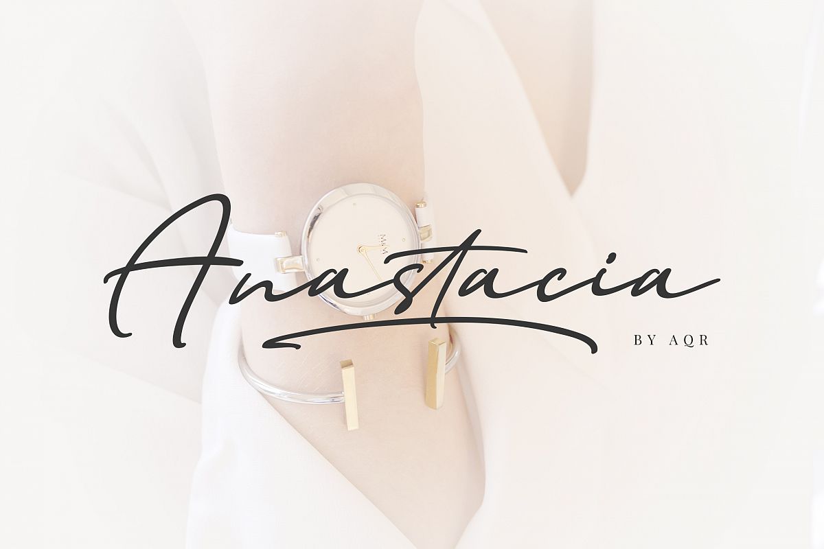 Anastacia Signature Font example image 1