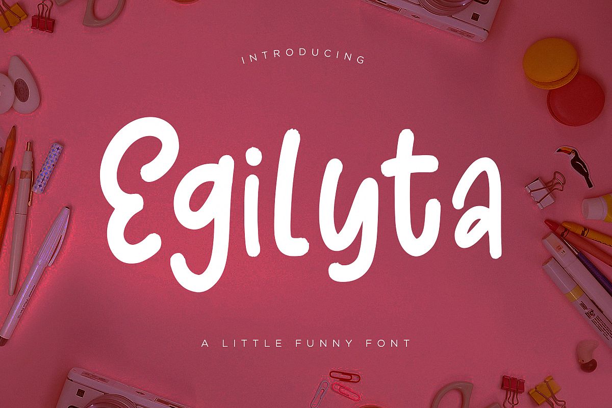Egilyta A Little Funny Font example image 1