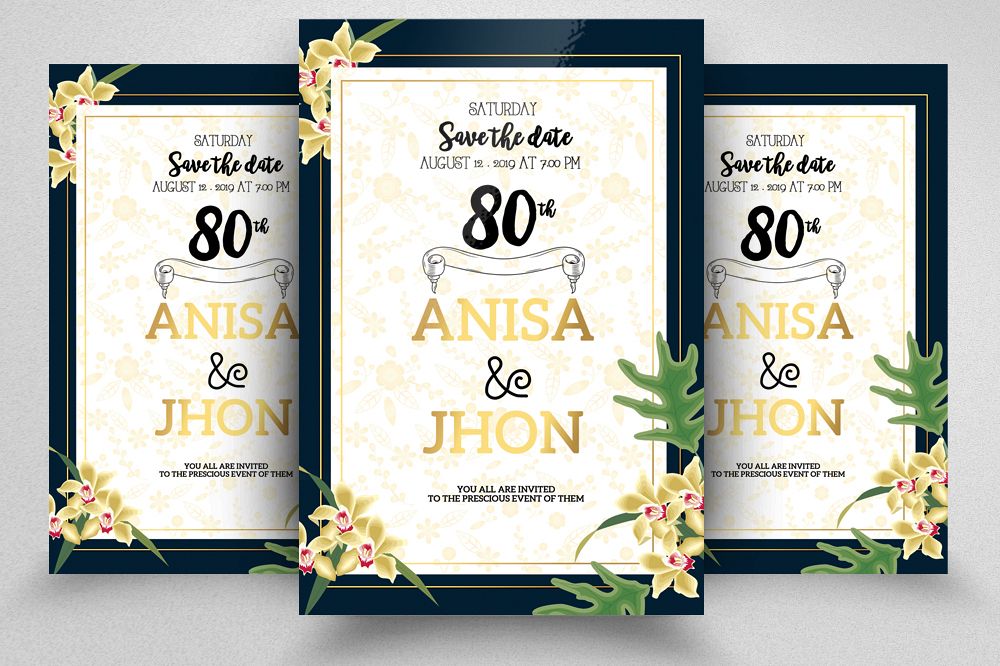 Wedding Invitation Flyer example image 1
