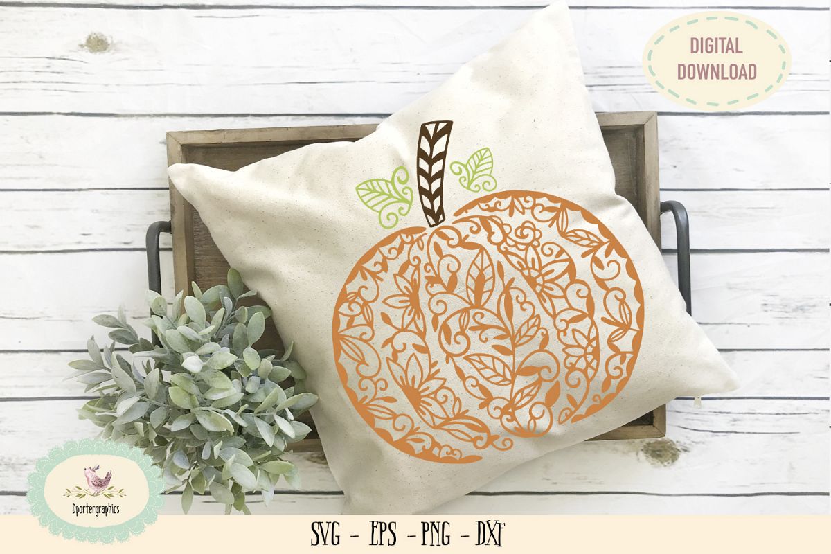 Pumpkin mandala SVG PNG Harvest fall design