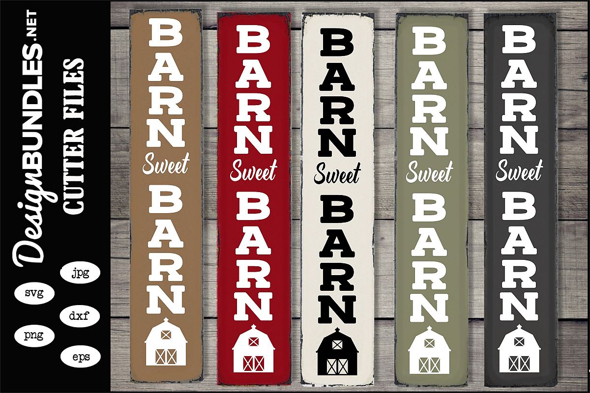 Barn Sweet Barn Vertical SVG example image 1