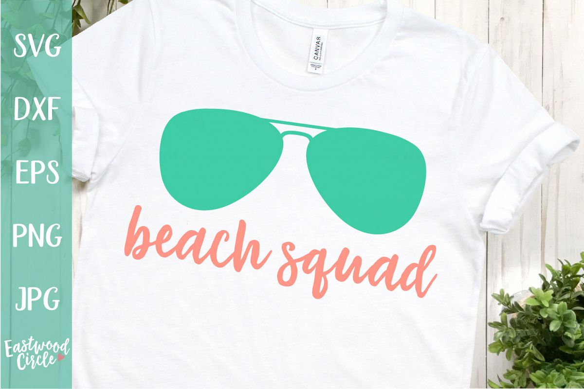 Beach Squad - A Beach SVG Cut File example image 1