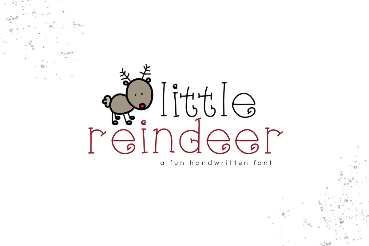 Little Reindeer - A Cute Handwritten Font example image 1