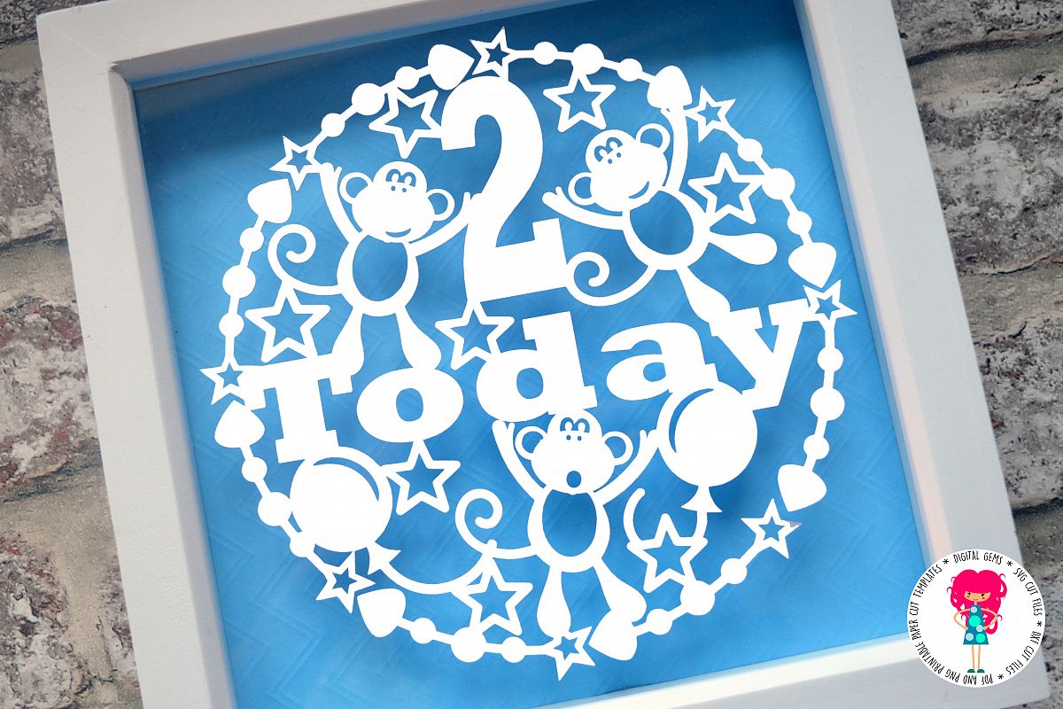 2 Today Paper Cut SVG / DXF / EPS files example image 1