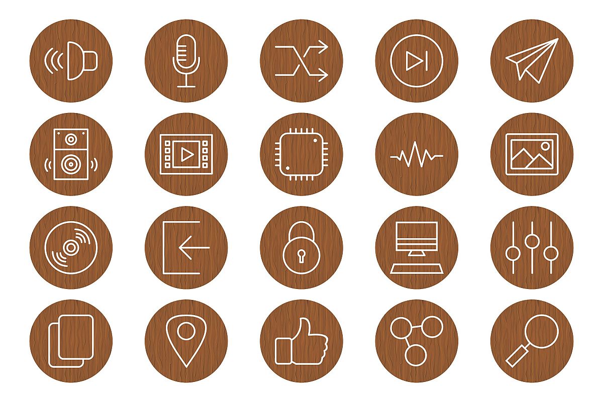 Set Of Multimedia Icons example image 1