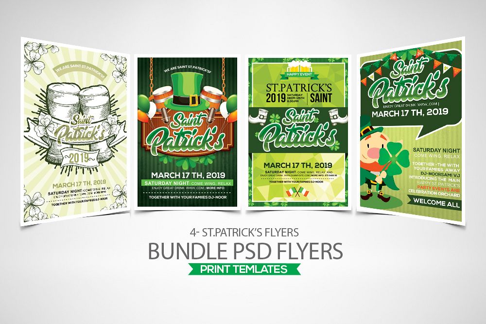 4 St. Patrick Flyers Bundle example image 1