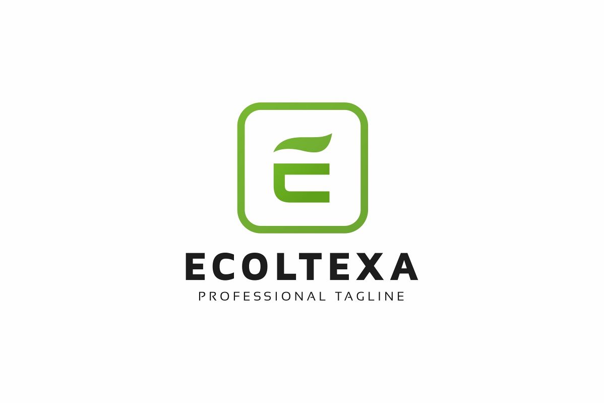 Ecoltexa E Letter Logo example image 1