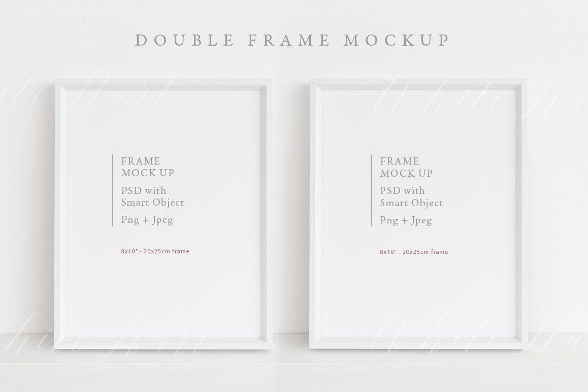 Double frame mockup - 8x10 example image 1