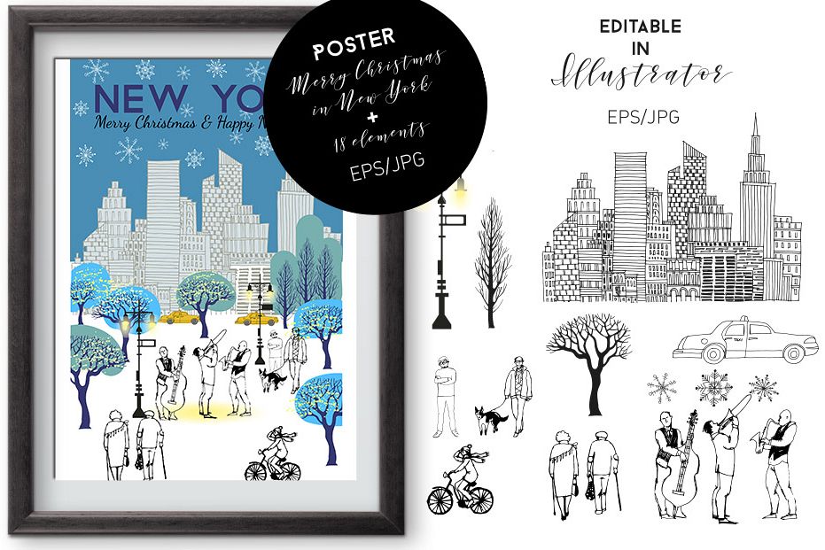 Merry Christmas in NY example image 1
