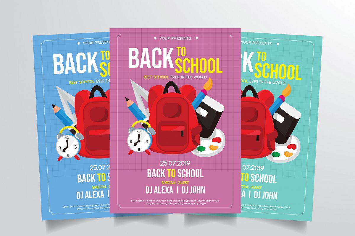 Back to School Flyer Template example image 1