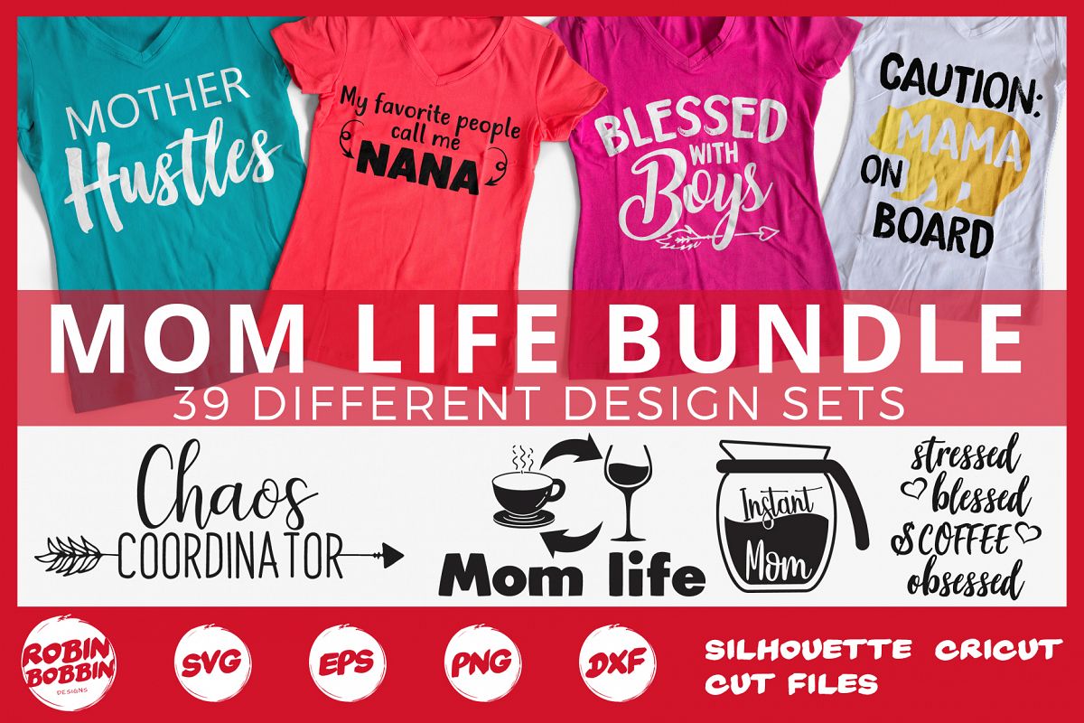 Mother's Day Bundle svg, Mom Life Bundle, Big Mother Bundle example image 1