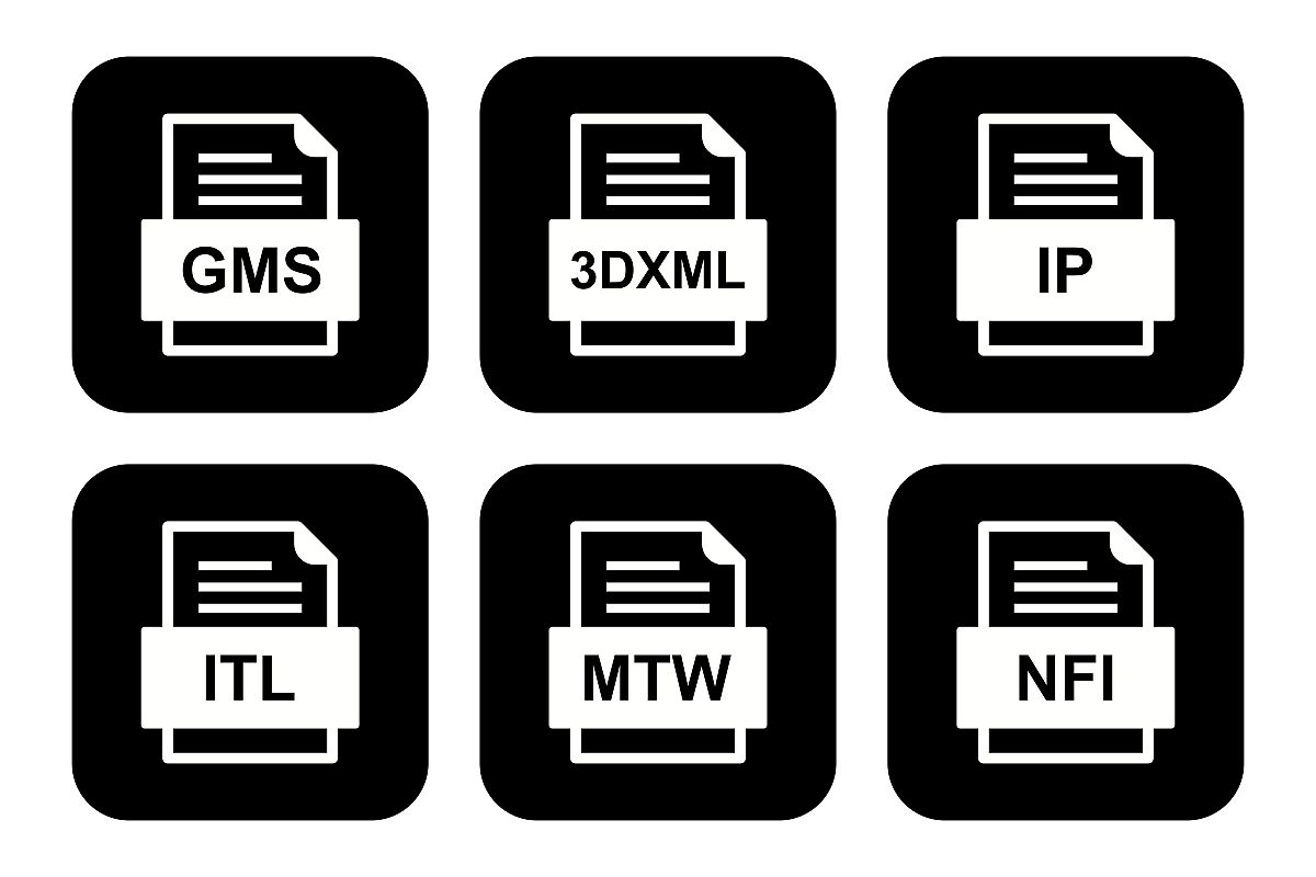 Set Of File Formats Icons example image 1