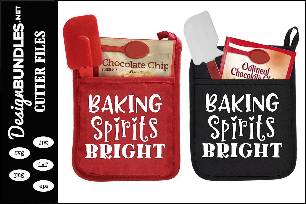 Baking Spirits Bright Christmas SVG example image 1