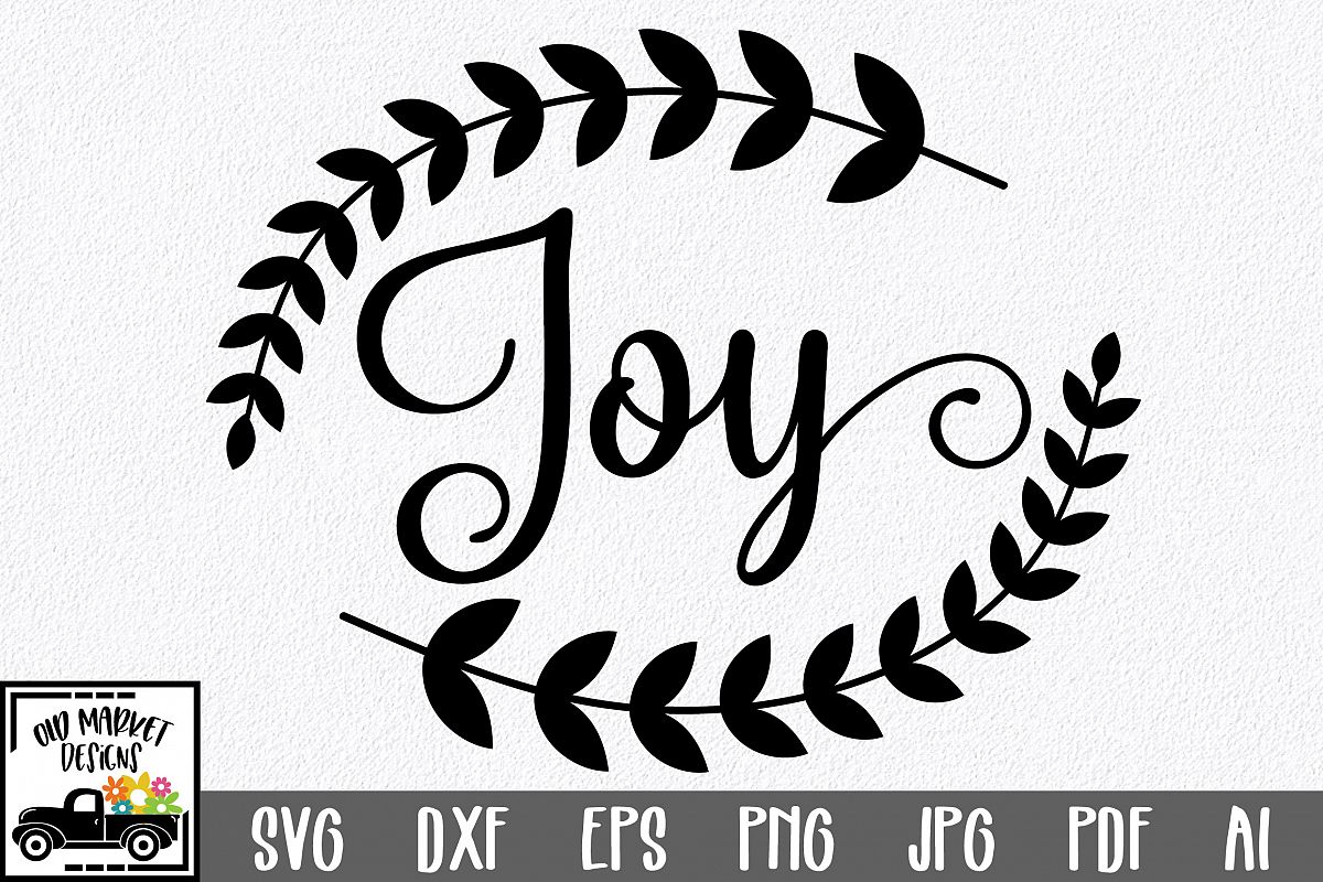 Christmas SVG Cut File - Joy SVG DXF PNG EPS JPG