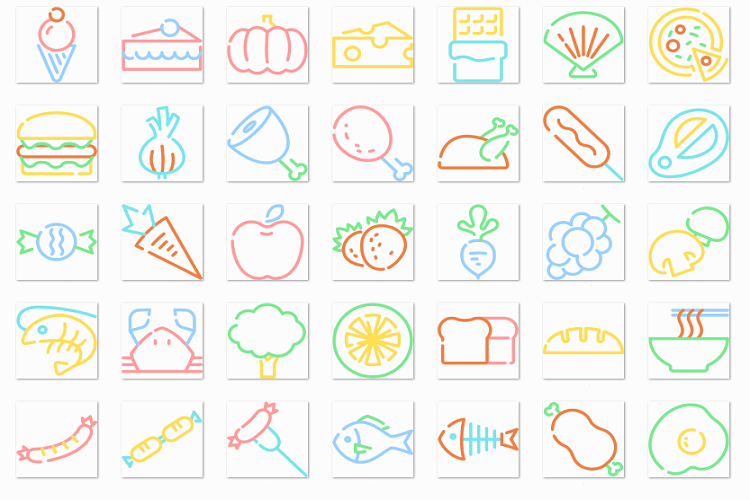 Food linear color example image 1
