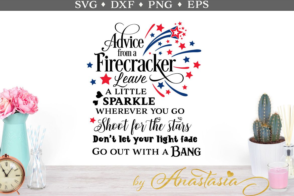 Advice from a Firecracker SVG Cut File example image 1