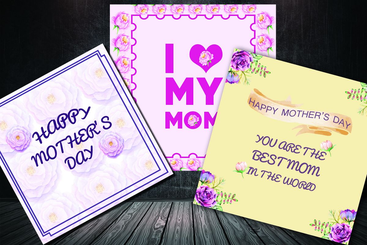 Mother's day greeting card pack example image 1