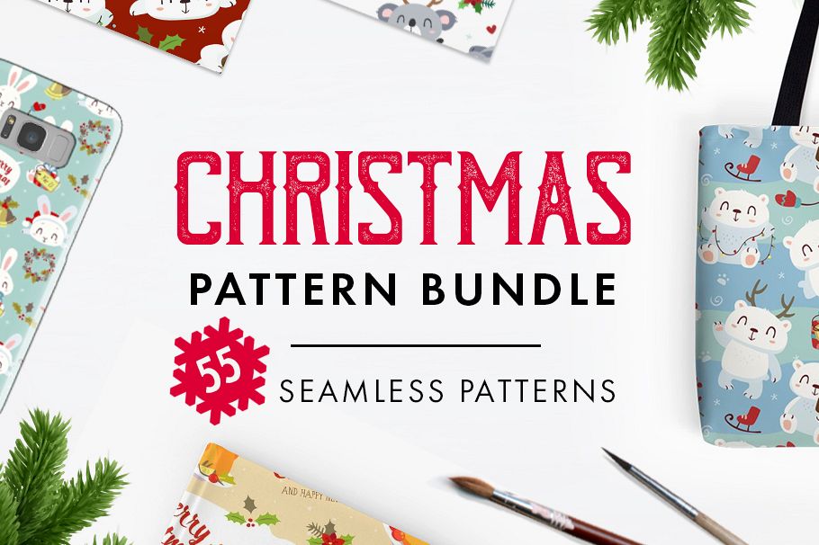 FINAL SALE! Christmas patterns bundle example image 1