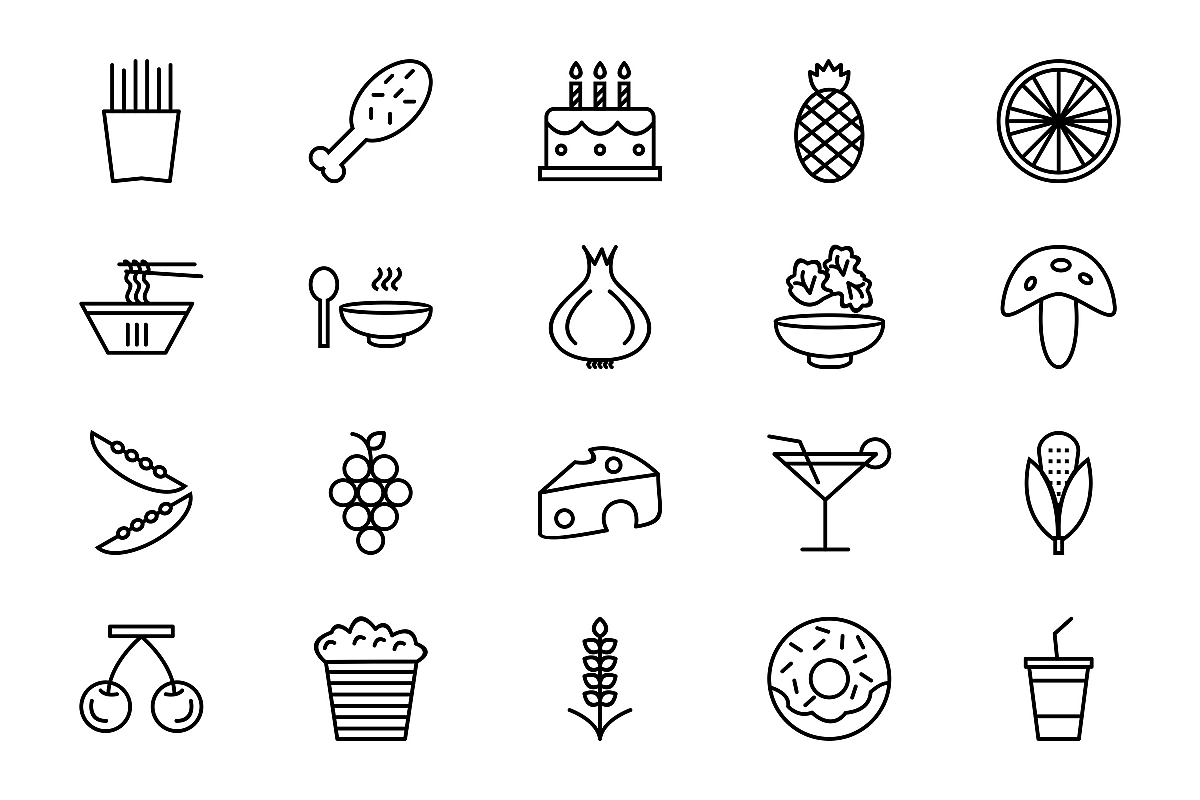 Set Of Food Icons example image 1