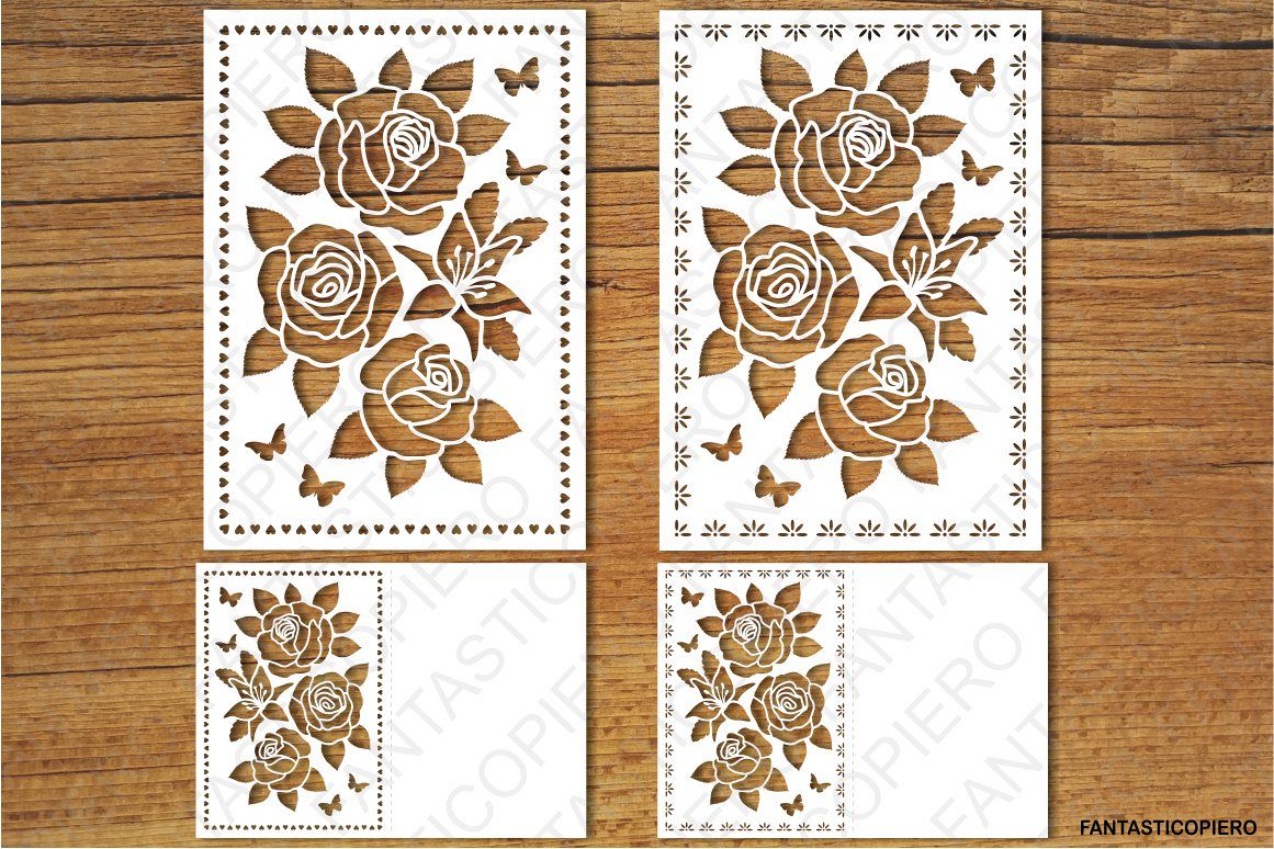 Download Floral Greeting Card 2 SVG files for Silhouette and Cricut ...