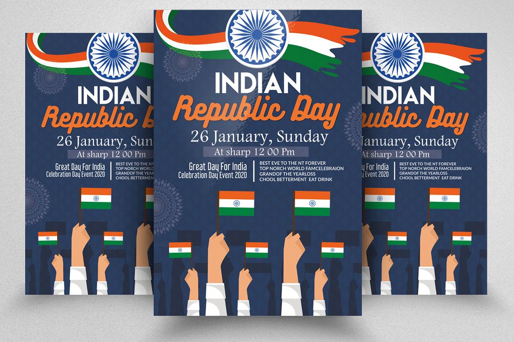 Indian Republic Day Event Flyer Template