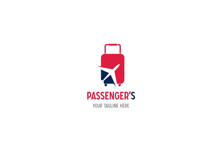 Suitcase with Handle Logo example image 1