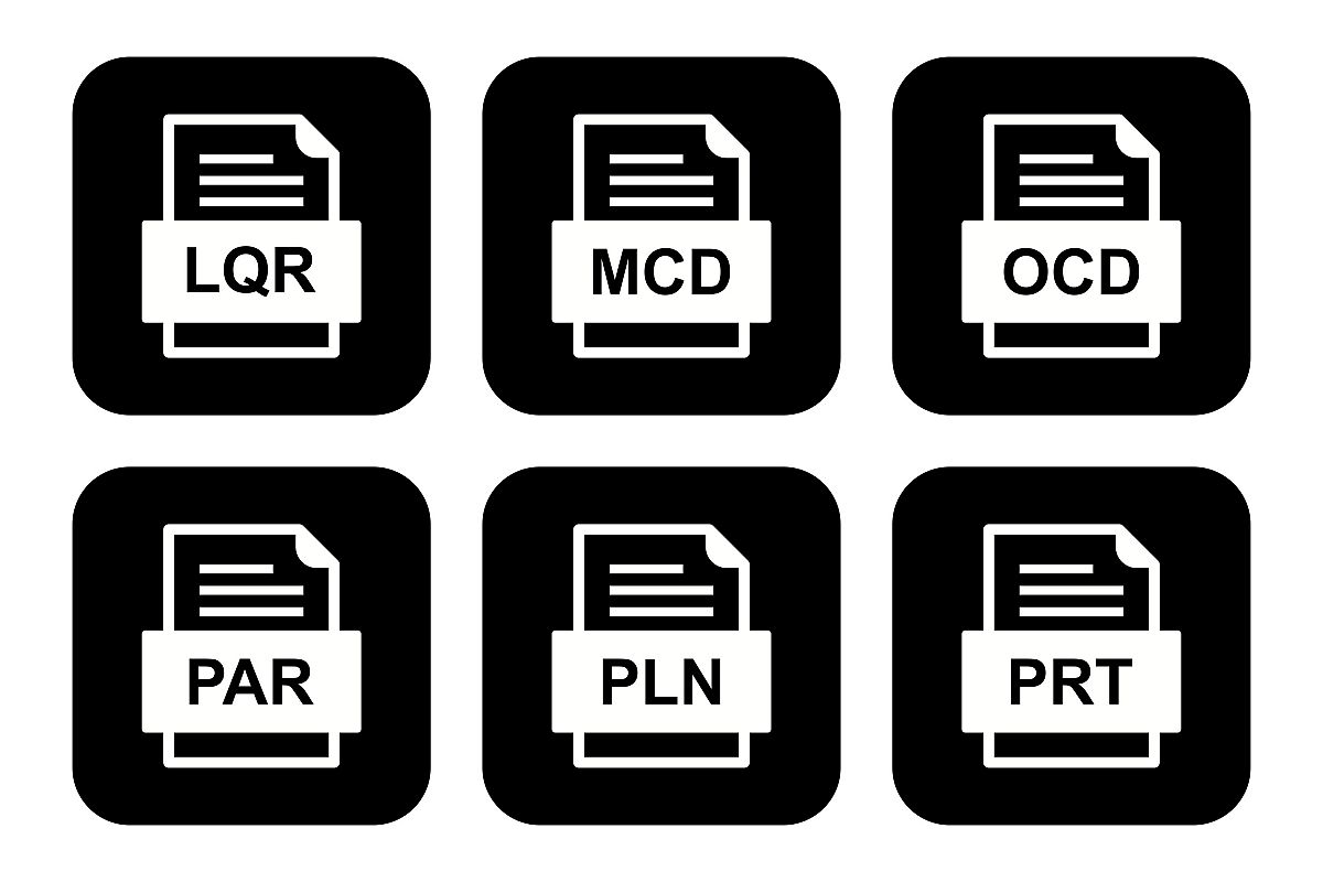 Set Of File Formats Icons example image 1