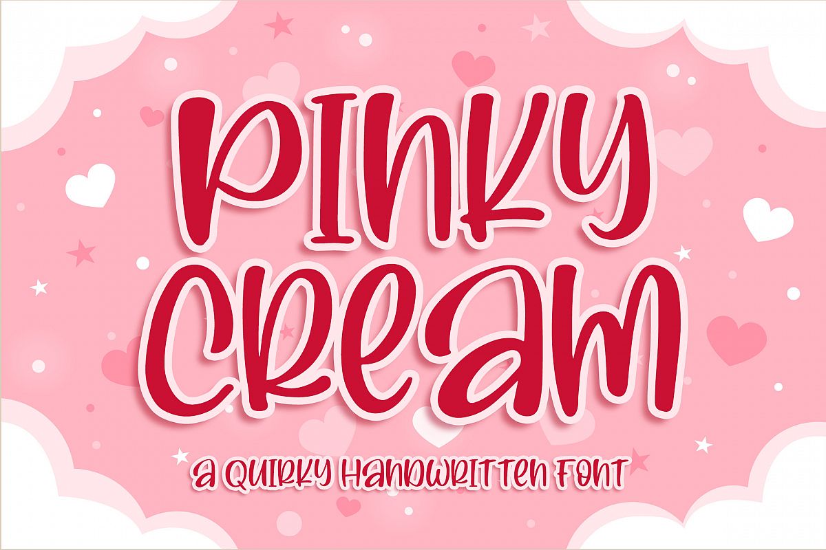 Pinky Cream a Quirky Font example image 1