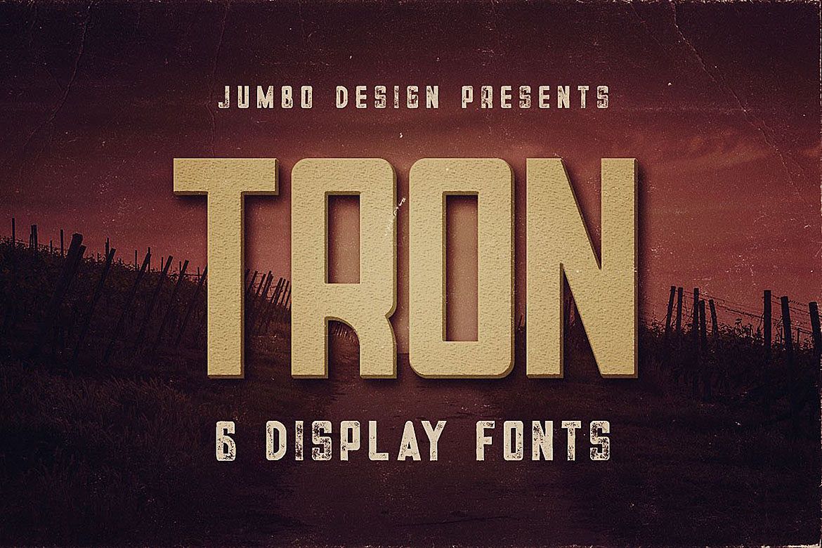 Tron - Display Font example image 1