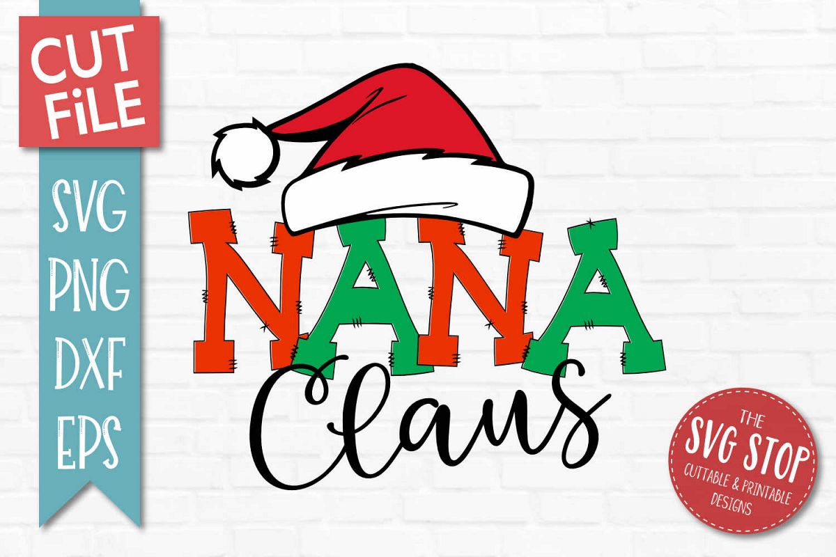 Download Nana Claus Christmas SVG, PNG, DXF, EPS