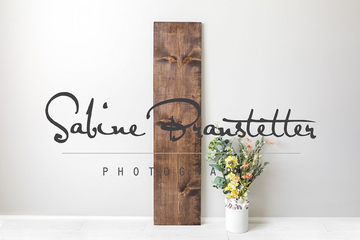 Styled Stock Photography Rustic Brown Porch Sign Mockup example image 1