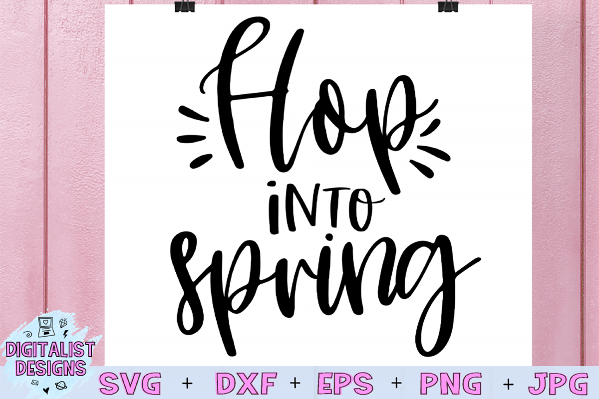 Hop into Spring SVG example image 1