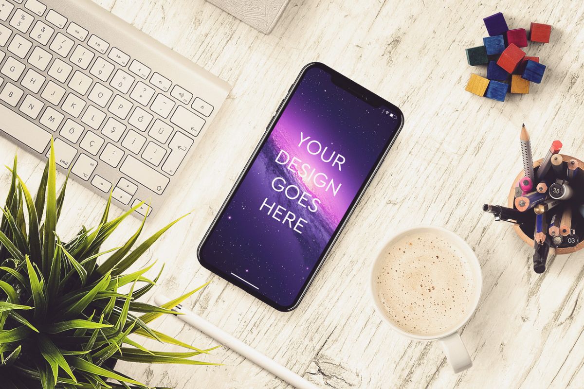 Apple iPhone X Mock-up #17 example image 1