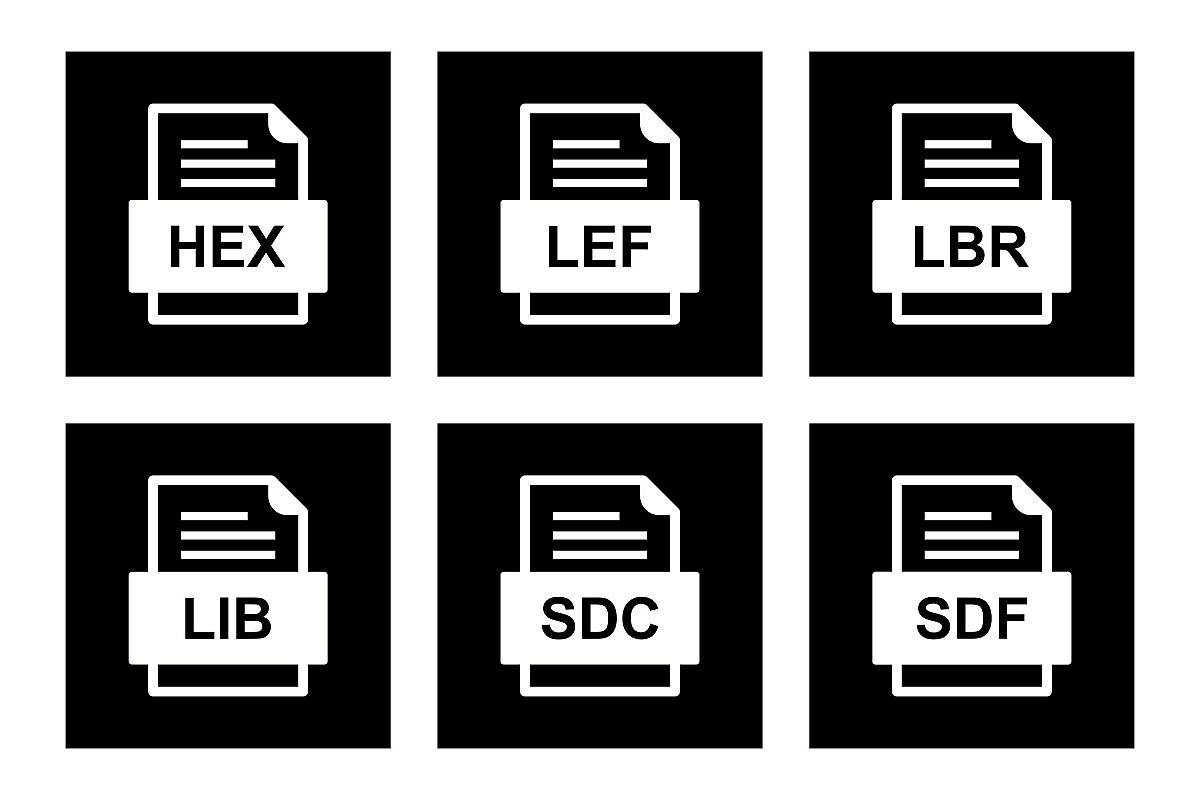Set Of File Formats Icons example image 1