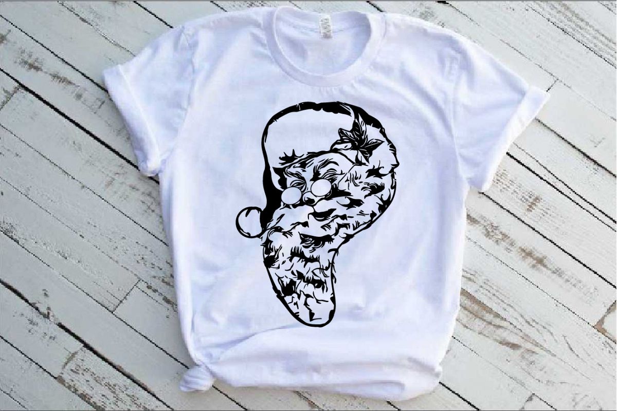 Santa Claus beard SVG Christmas tackle santa 1056s example image 1