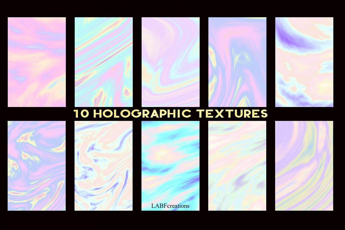 10 Holographic Textures example image 1