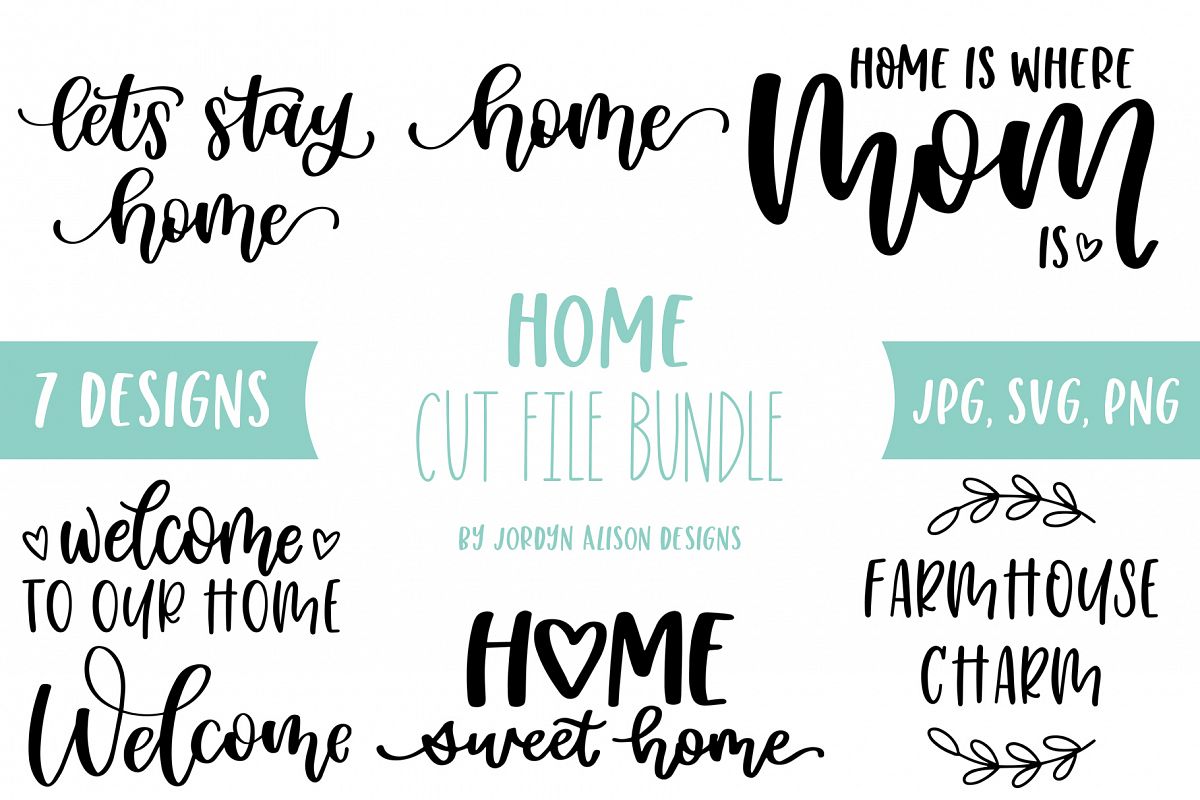 Home SVG Bundle, Welcome to Our Home Bundle example image 1