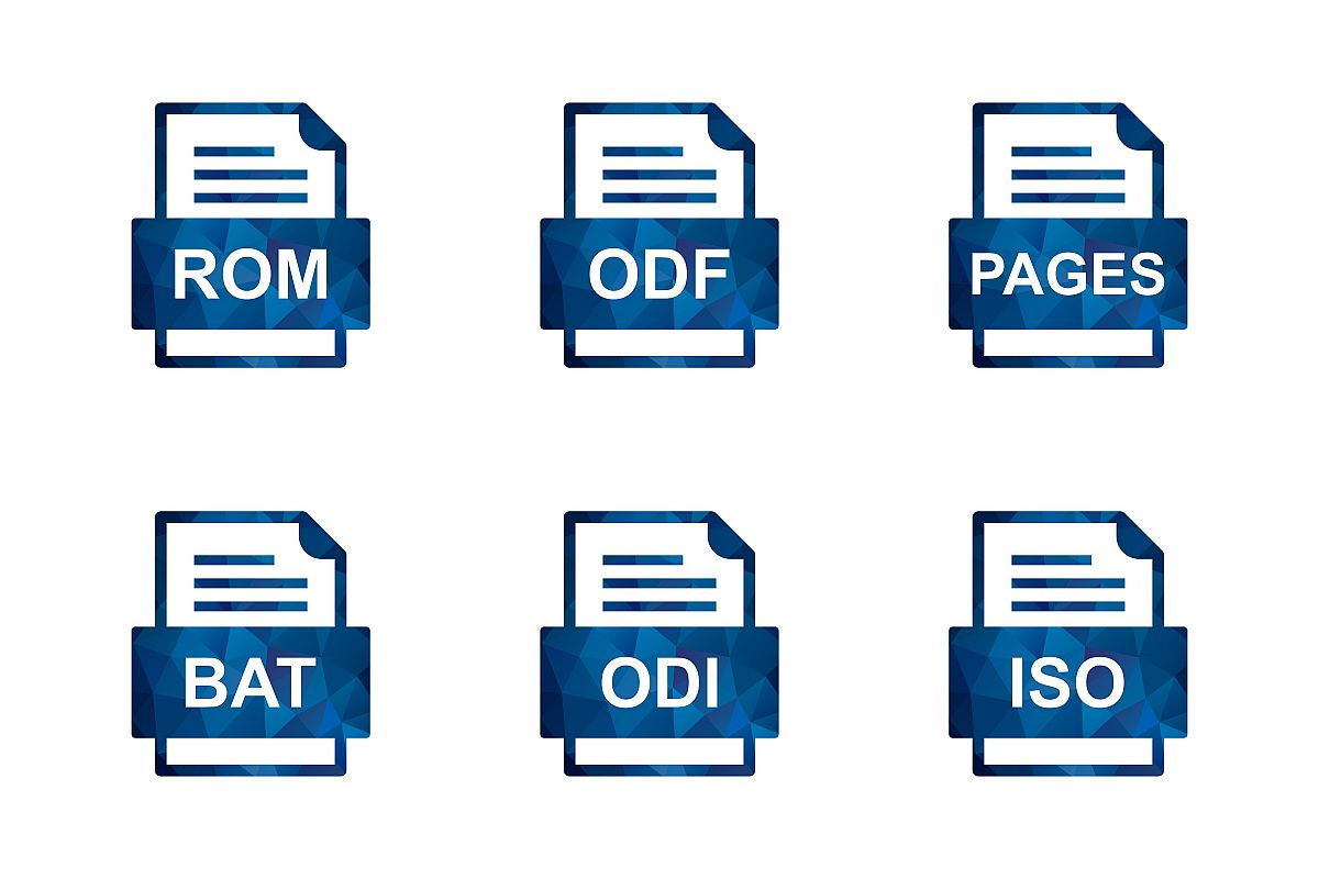 Set Of File Formats Icons example image 1