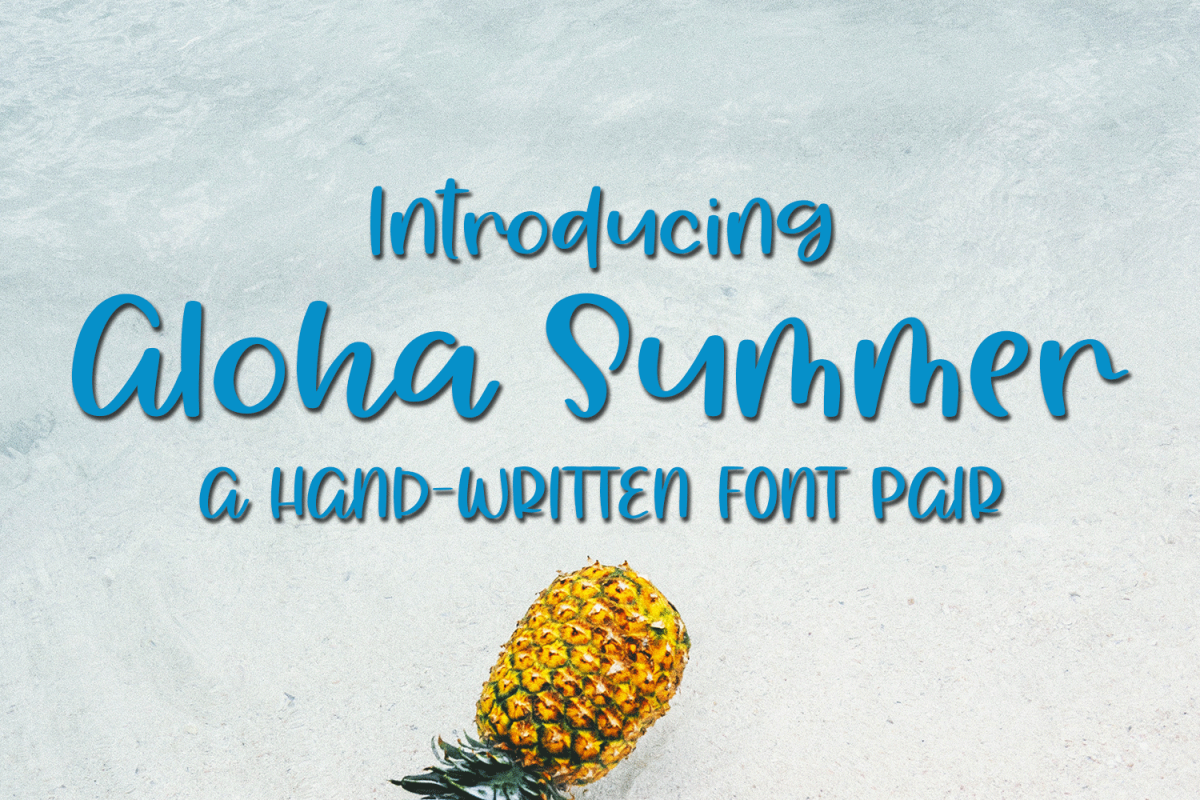 Aloha Summer - A Summery Hand-Written Font example image 1