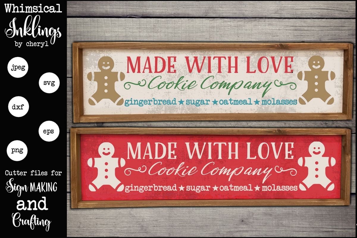 Made With Love Cookie Company SVG example image 1