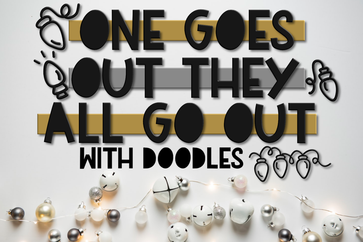 One Goes Out They All Go Out | A Holiday Font with Doodles example image 1
