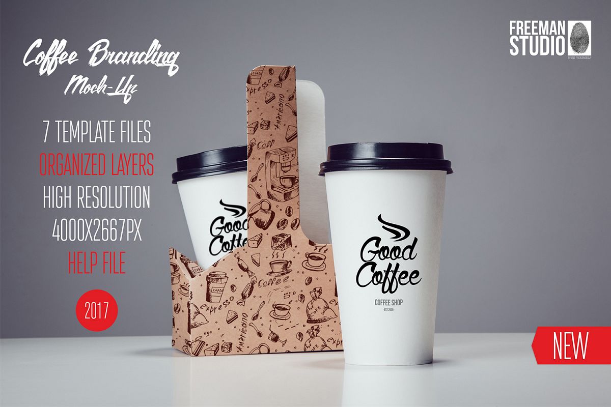 Download Coffee Branding Mock-Up Vol. 4