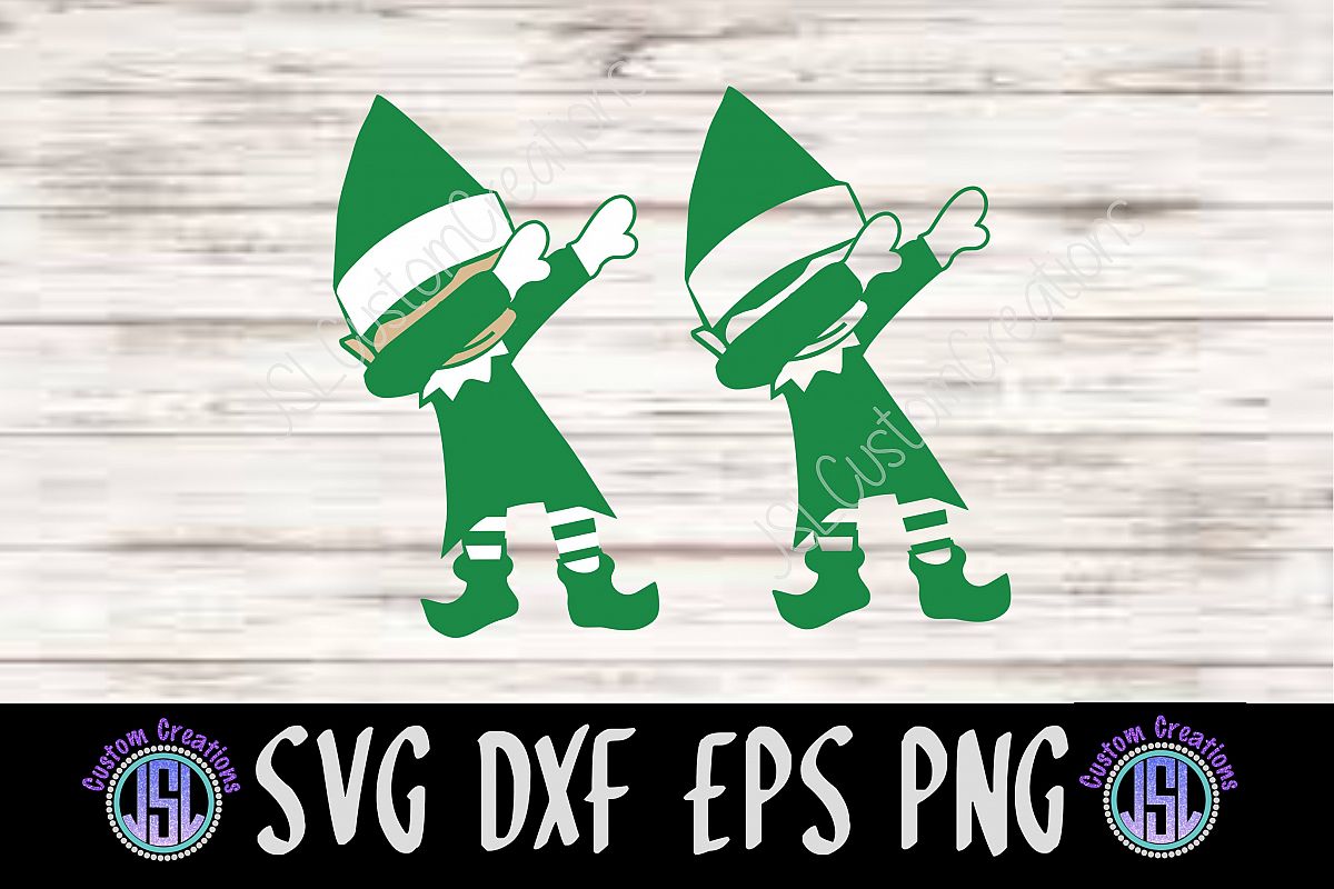 Download Dabbing Elf Set of 2 Bundle SVG DXF EPS PNG Cutting File (126643) | SVGs | Design Bundles
