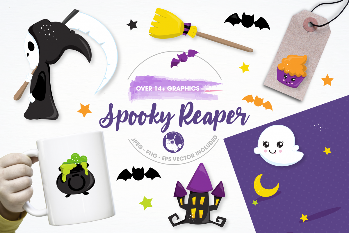 spooky reaper graphics and illustrations example image 1